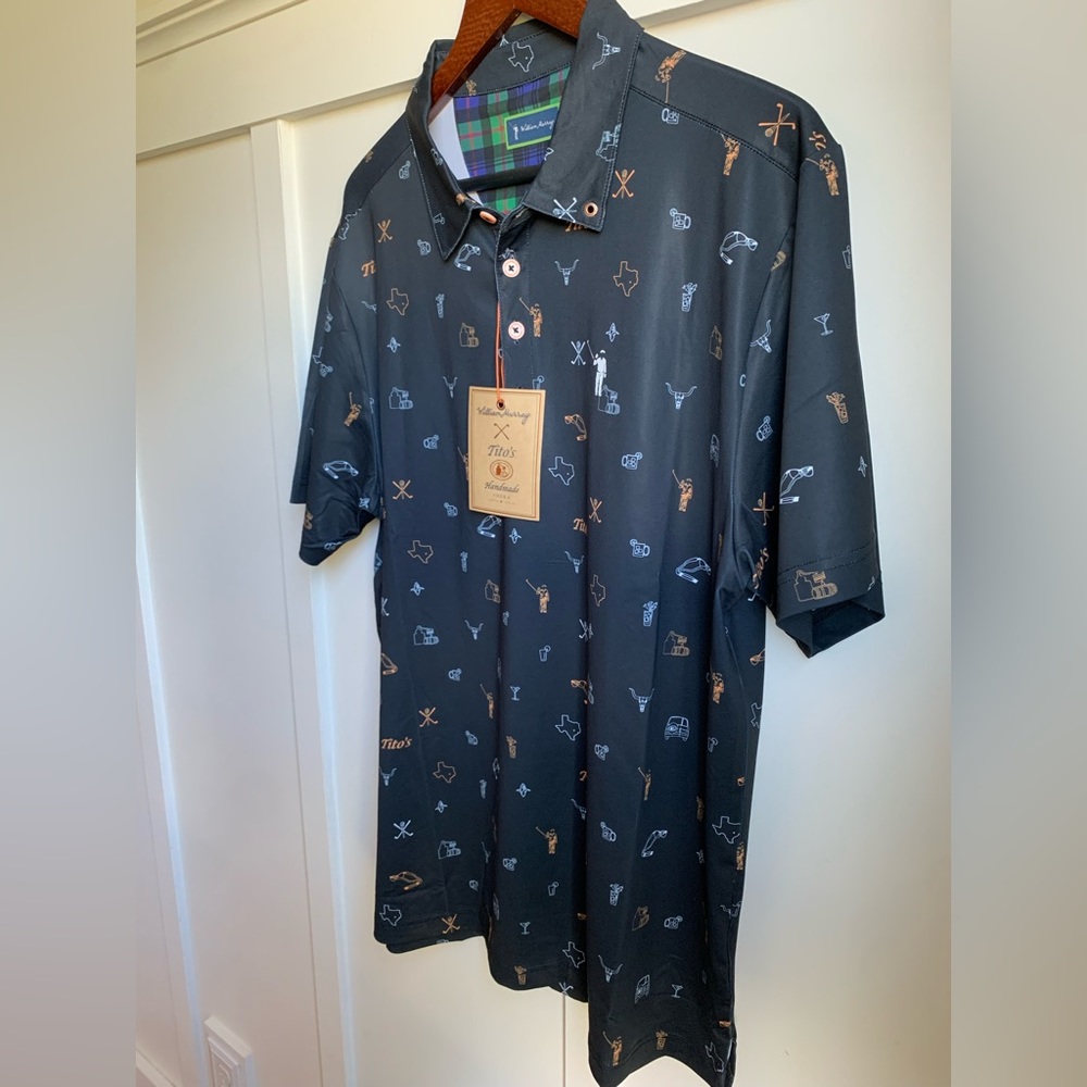 Tito’s X William Murray Texas Icons Golf Polo - NEW!